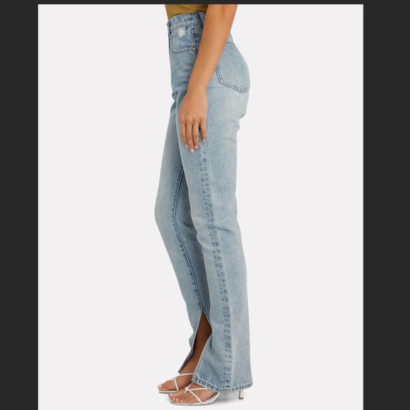 WE WORE WHAT Stiletto Slit Skinny Jeans w/ split side hem BRAND NEW w/ tags - Picture 6 of 6